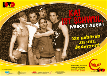 Plakat: Kai ist schwul. Murat auch!